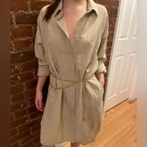 Small UNIQLO Long Sleeve Shirt Dress